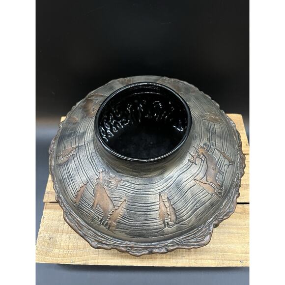Studio Art Woodland Vase Pottery Bark Base Ceramics By Me Cabin Elk Life